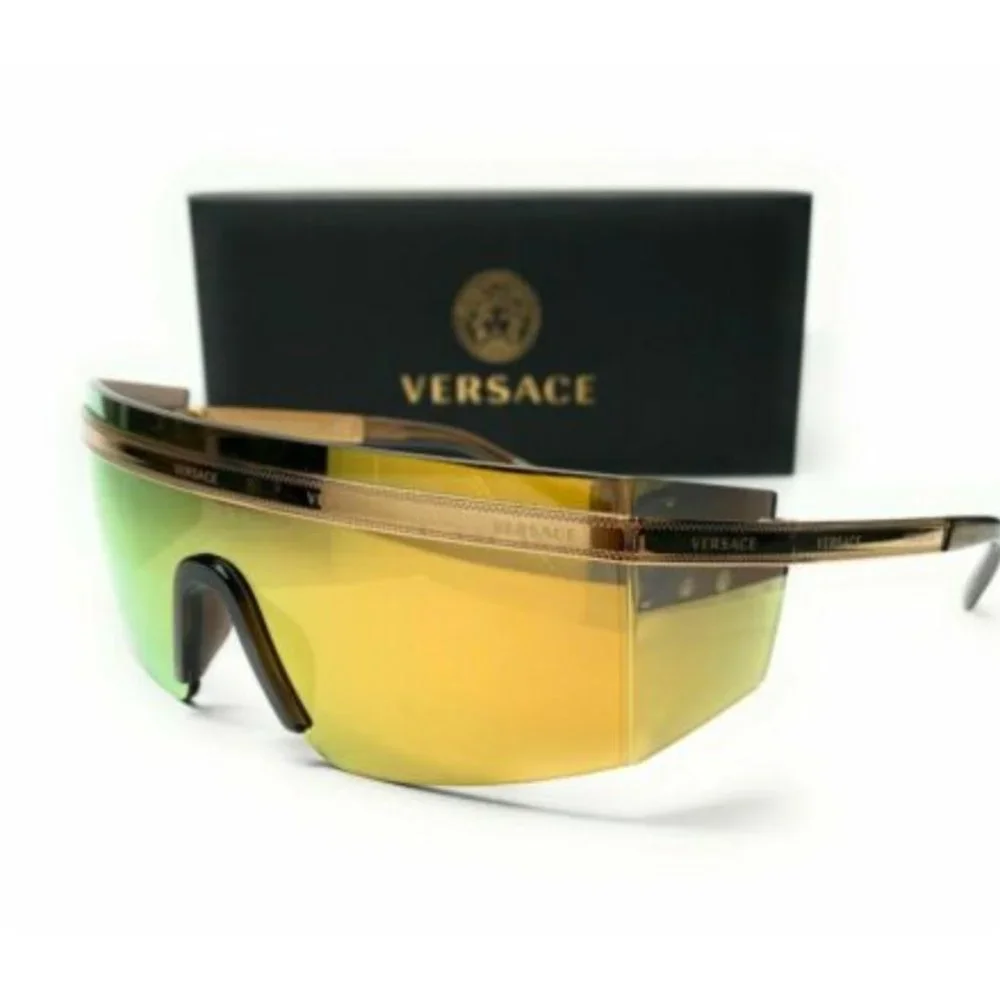 Versace Unisex Gold Brown Sunglasses!